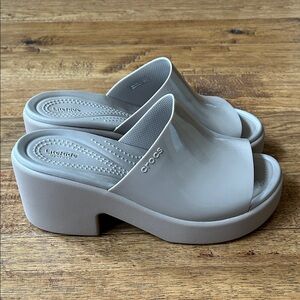 CROCS Gray Women's Heels